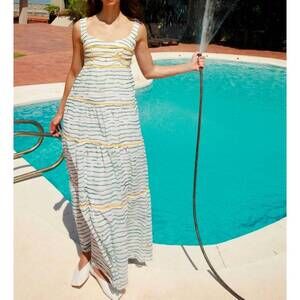 NEW PROJECT ADAMO baloo maxi dress in ivory